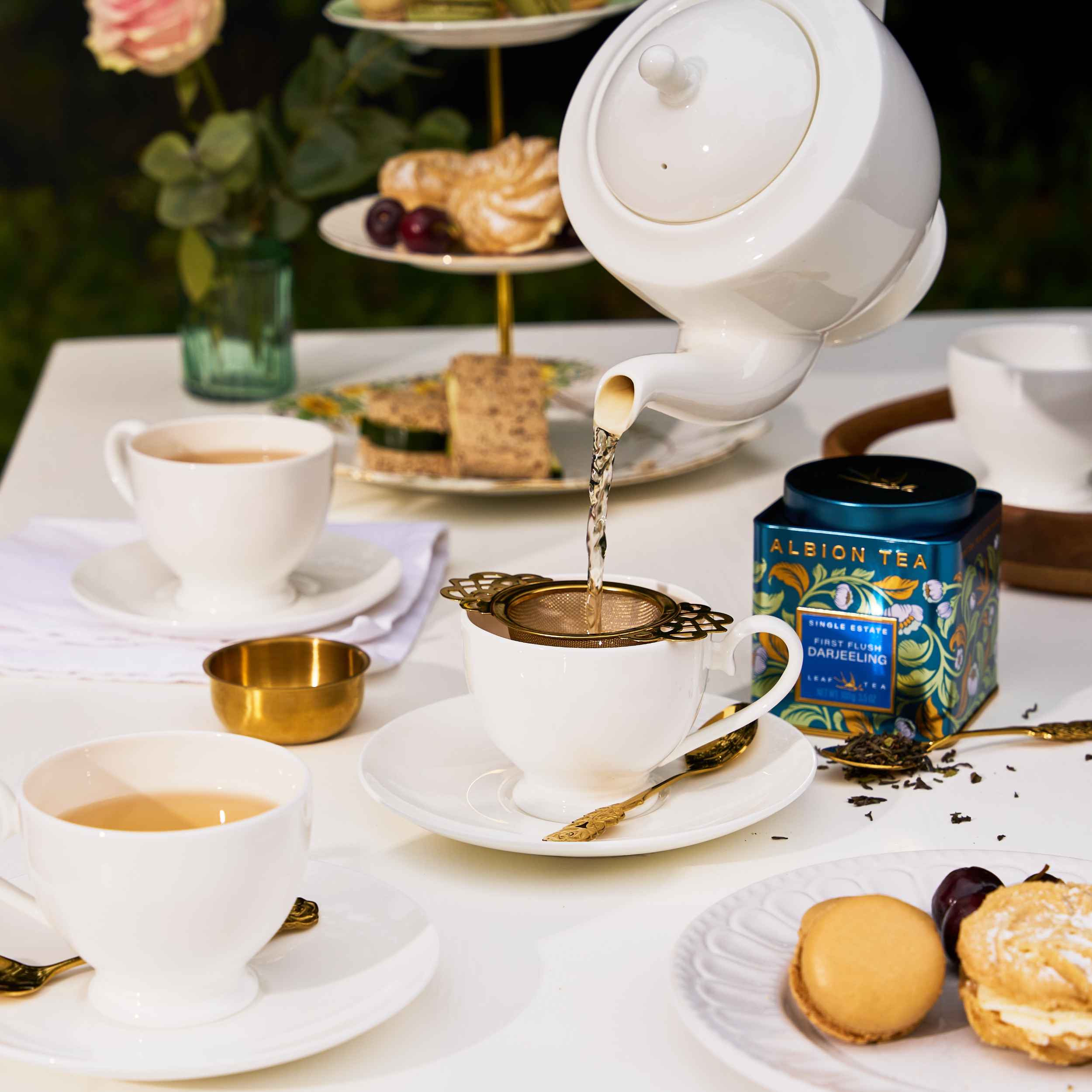 Afternoon Tea Bone China Teapot and cups